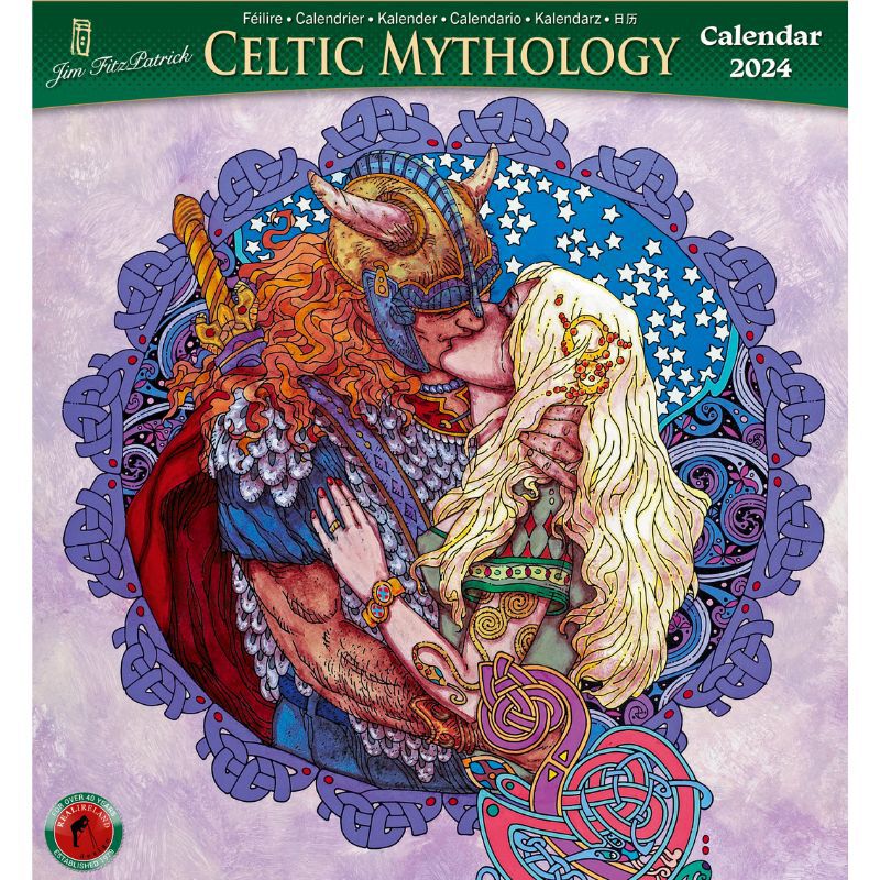 Large Celtic Mythology 2024 Calendar by Jim Fitzpatrick